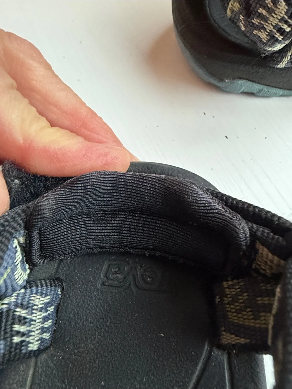 Teva Kids Black Sandals with Patterned Straps